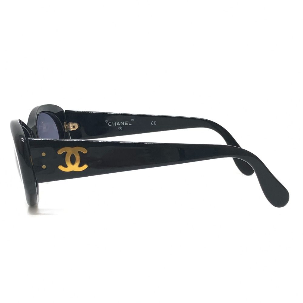 Chanel Sunglasses CC Logo Acetate Black Eyewear — view 3
