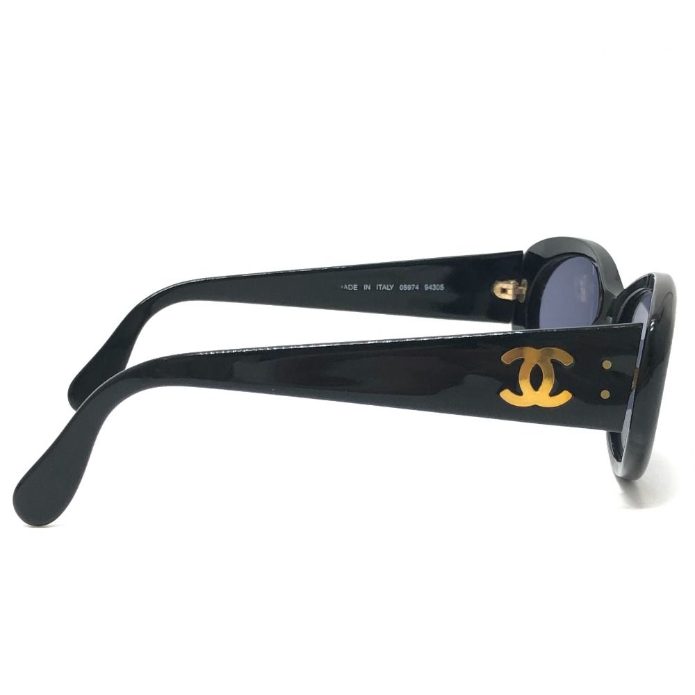 Chanel Sunglasses CC Logo Acetate Black Eyewear — view 4