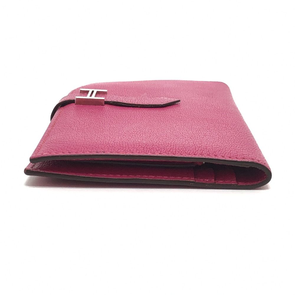 Hermes Wallet Bearn Classic Chevre Pink — view 3