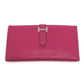 Hermes Wallet Bearn Classic Chevre Pink