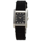 Fendi Square Face Diamond Watch SS Leather