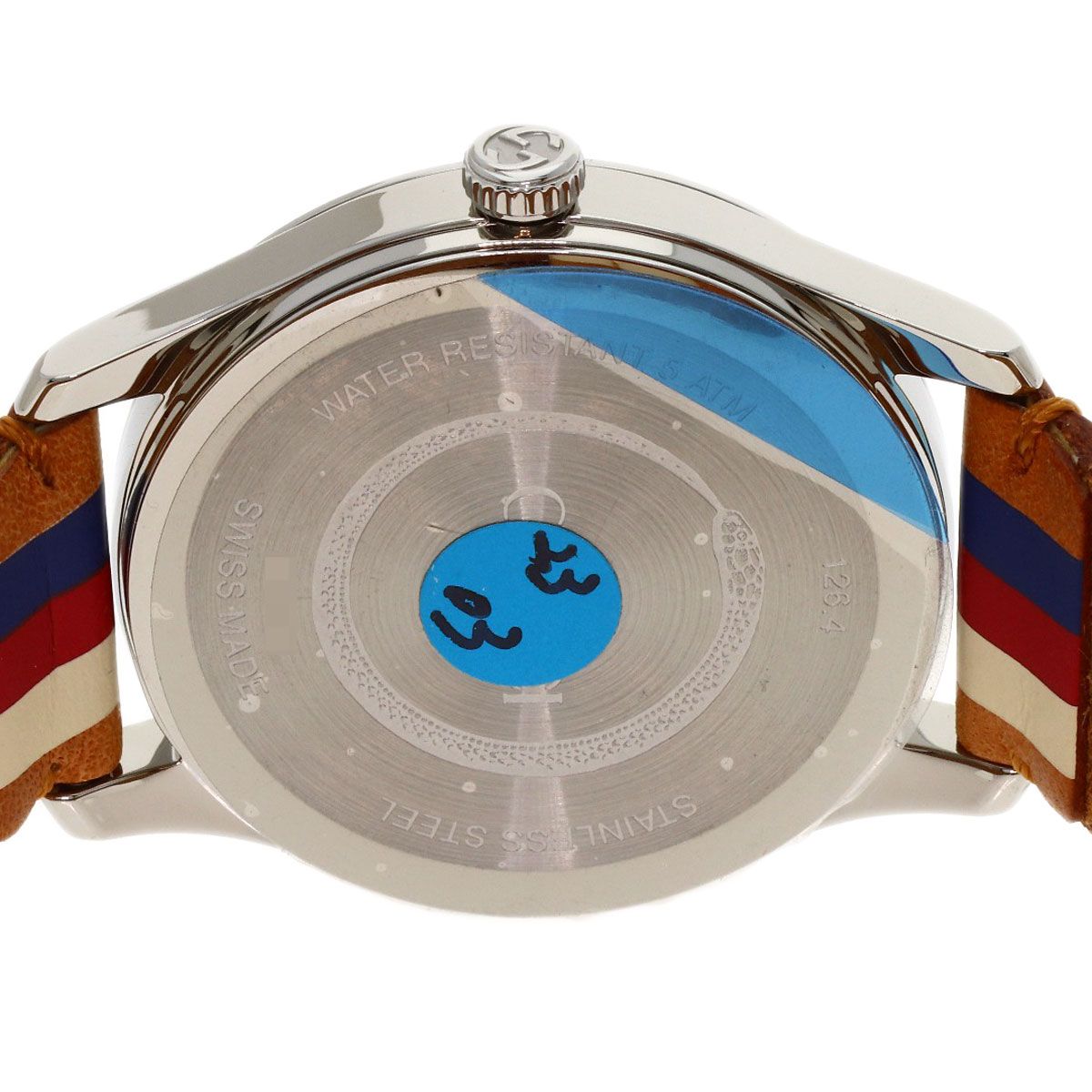Gucci 126.4 Timeless Watch SS Leather Boys — view 6