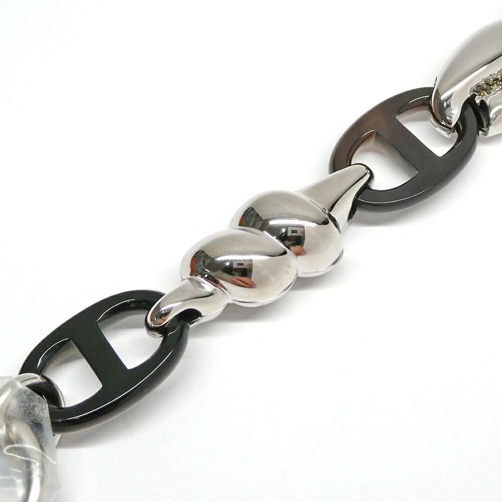 Hermes Bracelet Chaine D'ancre Rivage Metal Horn Silver 18.0 cm Seashell — view 6