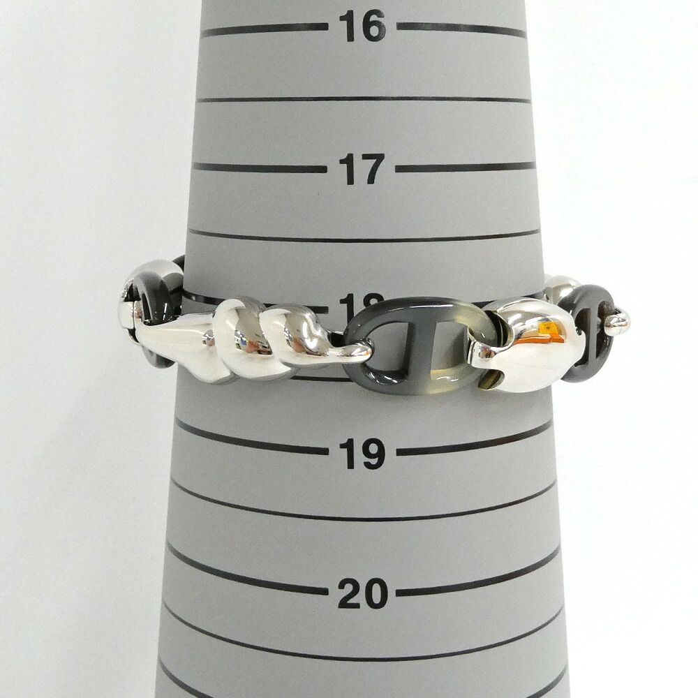 Hermes Bracelet Chaine D'ancre Rivage Metal Horn Silver 18.0 cm Seashell — view 9