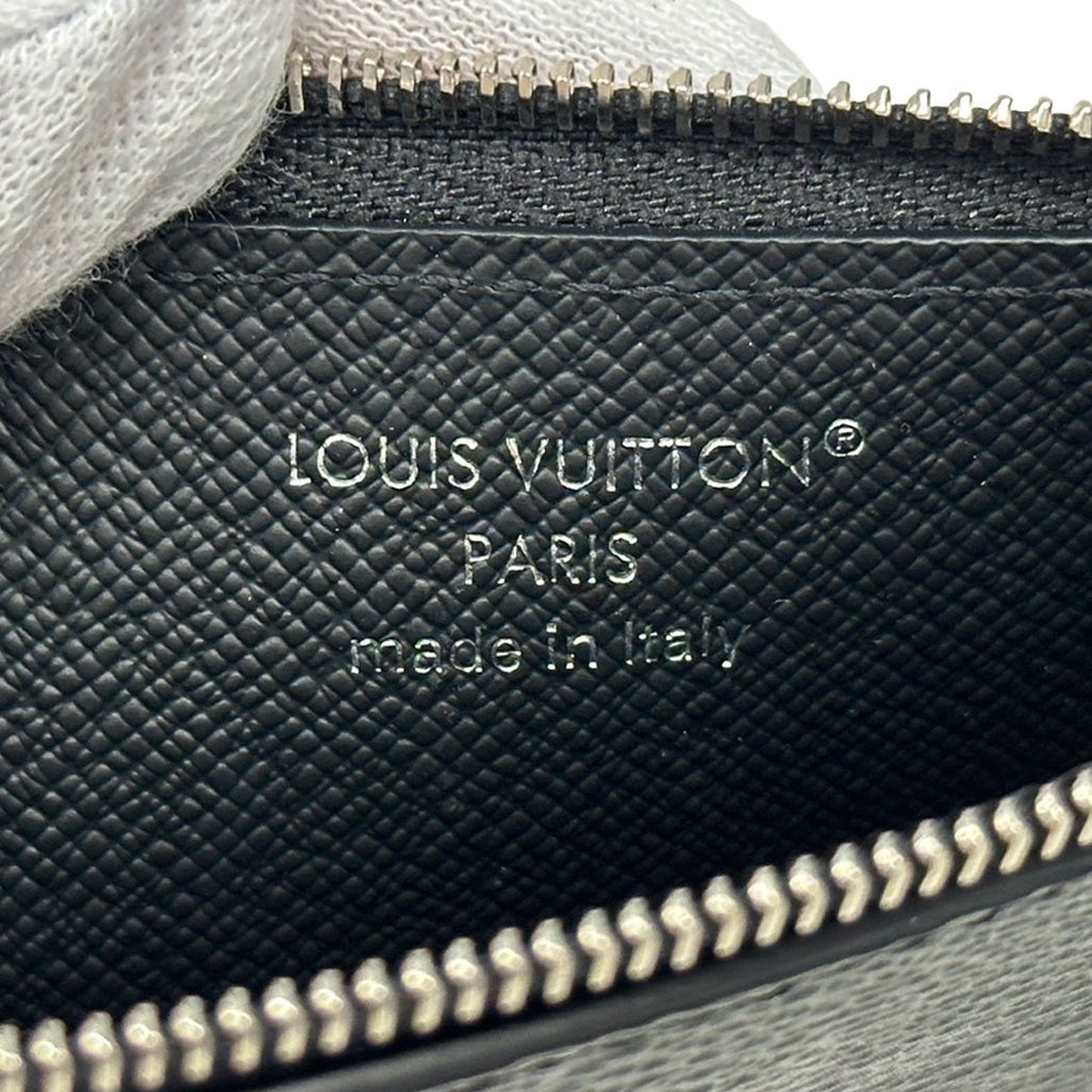 Louis Vuitton Wallet Monogram Eclipse Coin Case Card Holder Black Purse Small — view 5