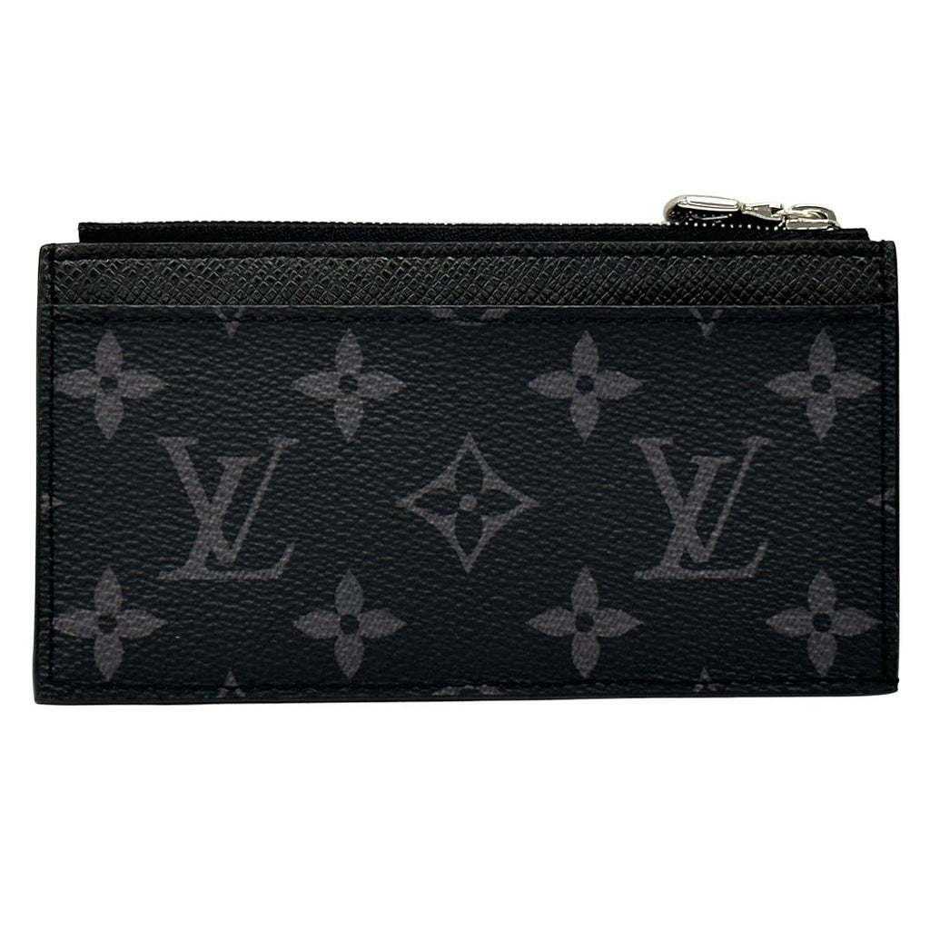 Louis Vuitton Wallet Monogram Eclipse Coin Case Card Holder Black Purse Small — view 2