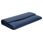 Louis Vuitton Wallet Epi Polmone Cles Miltille Blue Simple Flap — view 3