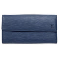 Louis Vuitton Wallet Epi Polmone Cles Miltille Blue Simple Flap