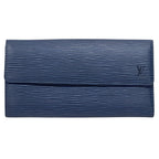 Louis Vuitton Wallet Epi Polmone Cles Miltille Blue Simple Flap