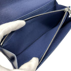 Louis Vuitton Wallet Epi Polmone Cles Miltille Blue Simple Flap — view 6