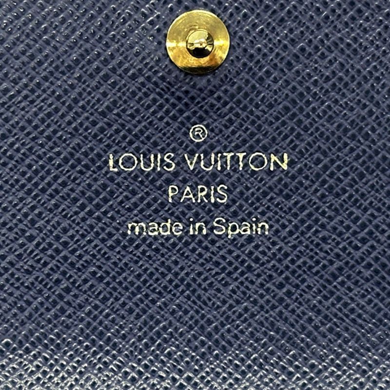 Louis Vuitton Wallet Epi Polmone Cles Miltille Blue Simple Flap — view 7