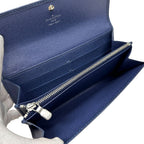 Louis Vuitton Wallet Epi Polmone Cles Miltille Blue Simple Flap — view 5