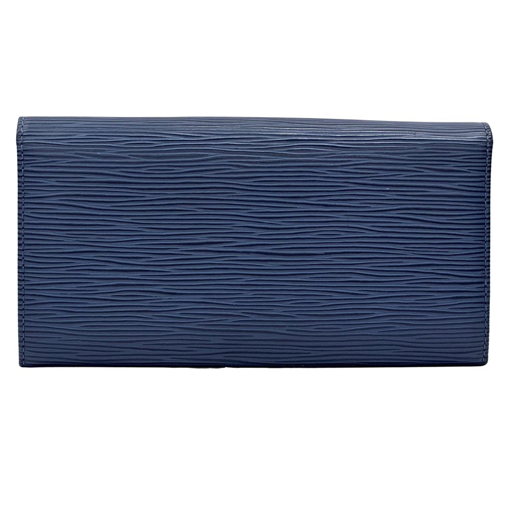 Louis Vuitton Wallet Epi Polmone Cles Miltille Blue Simple Flap — view 2
