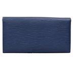 Louis Vuitton Wallet Epi Polmone Cles Miltille Blue Simple Flap — view 2