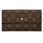 Louis Vuitton Wallet Monogram Porte Tresor International Brown Flap Logo Vintage