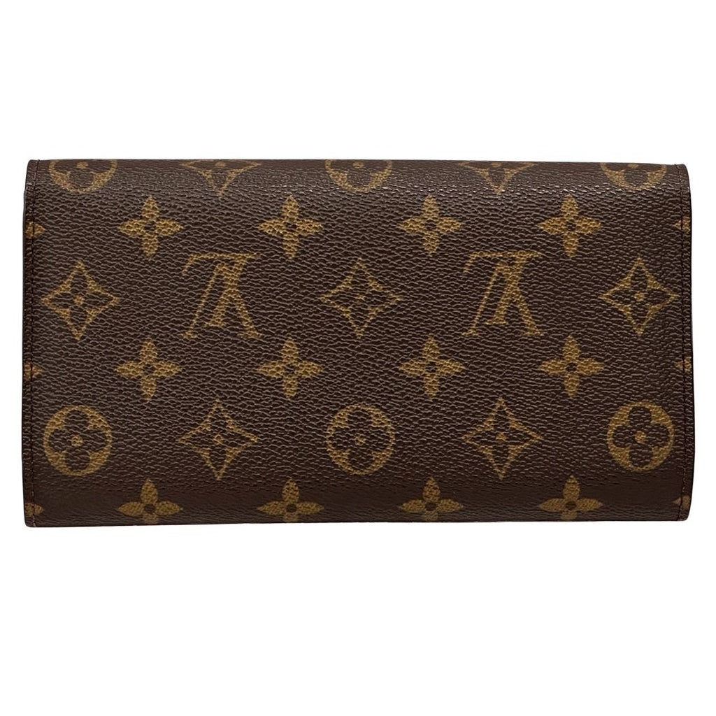 Louis Vuitton Wallet Monogram Porte Tresor International Brown Flap Logo Vintage — view 2
