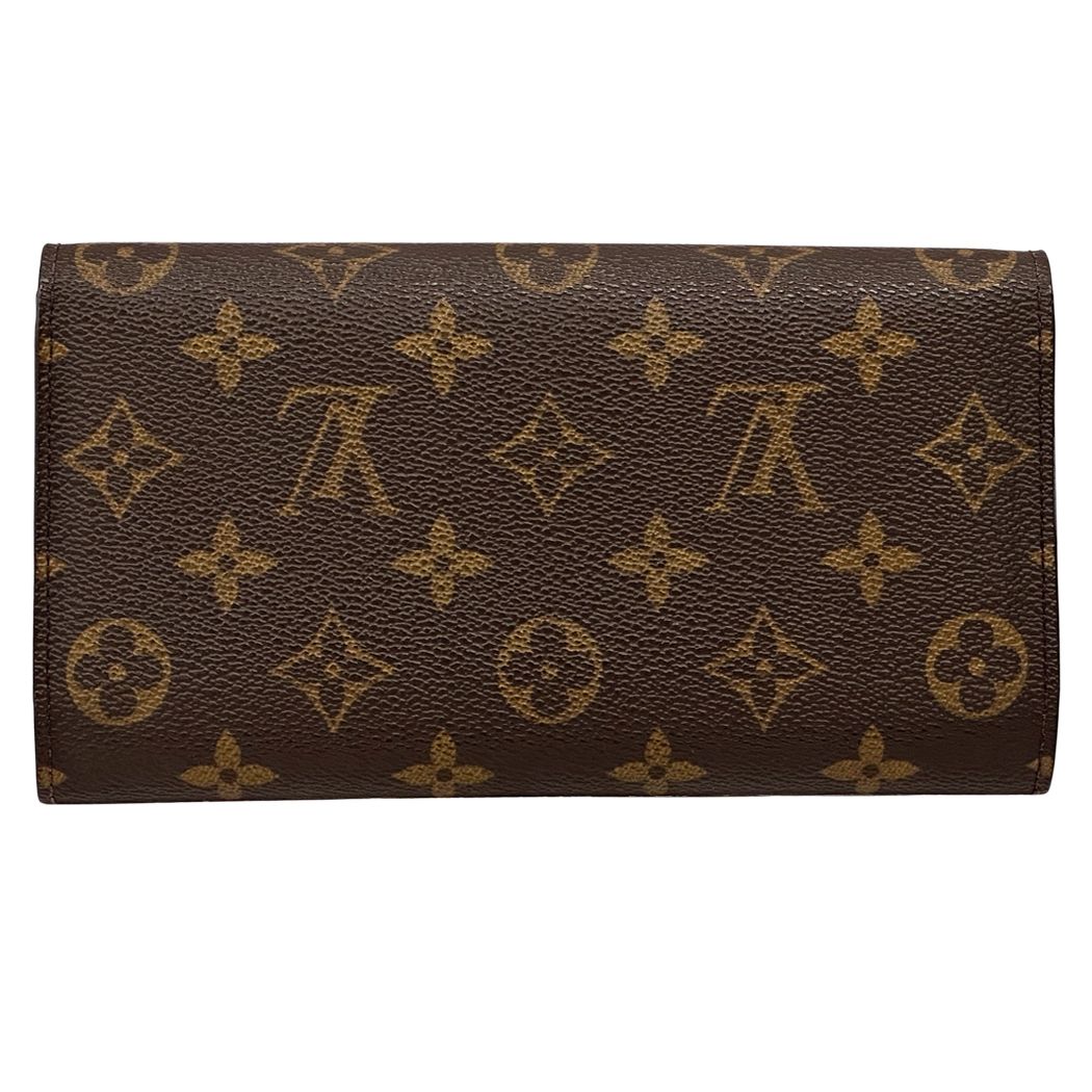 Louis Vuitton Wallet Monogram Porte Tresor International Brown Flap Logo Vintage — view 2