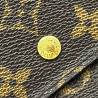 Louis Vuitton Wallet Monogram Porte Tresor International Brown Flap Logo Vintage — view 9