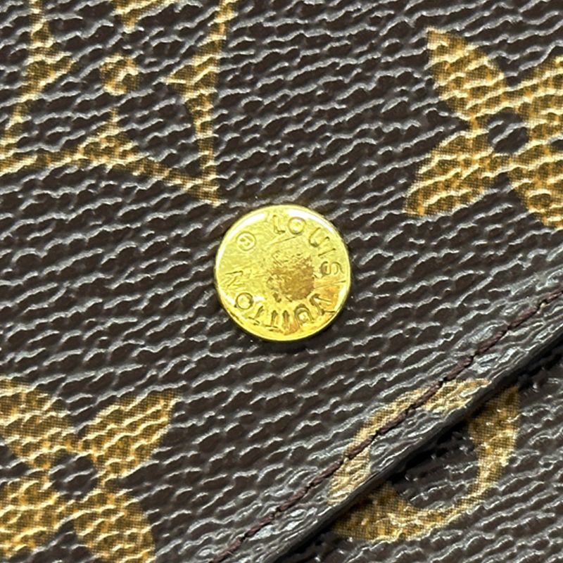 Louis Vuitton Wallet Monogram Porte Tresor International Brown Flap Logo Vintage — view 9