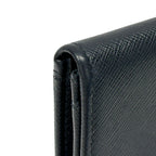 Prada Card Case Saffiano Black Business Holder Small Compact — view 8