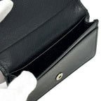 Prada Card Case Saffiano Black Business Holder Small Compact — view 5