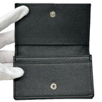 Prada Card Case Saffiano Black Business Holder Small Compact — view 4