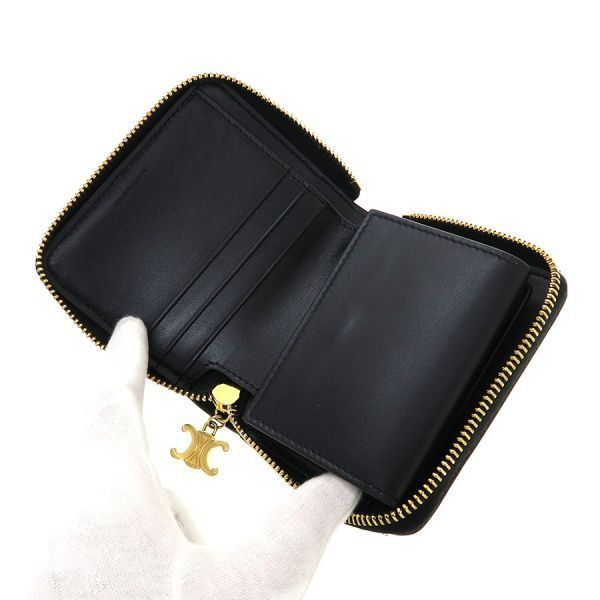 Celine Small Zip Wallet Triomphe Charm — view 2
