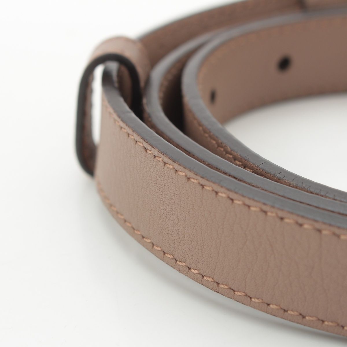 Gucci GG Marmon Leather Mini Belt Beige — view 5