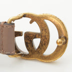 Gucci GG Marmon Leather Mini Belt Beige — view 4