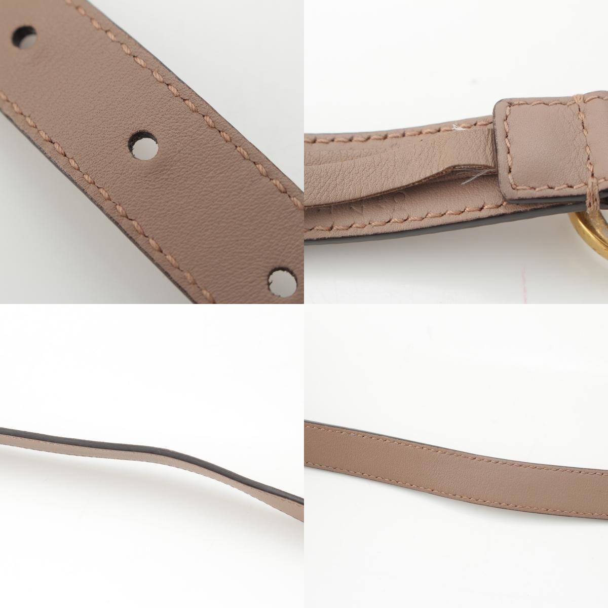 Gucci GG Marmon Leather Mini Belt Beige — view 9