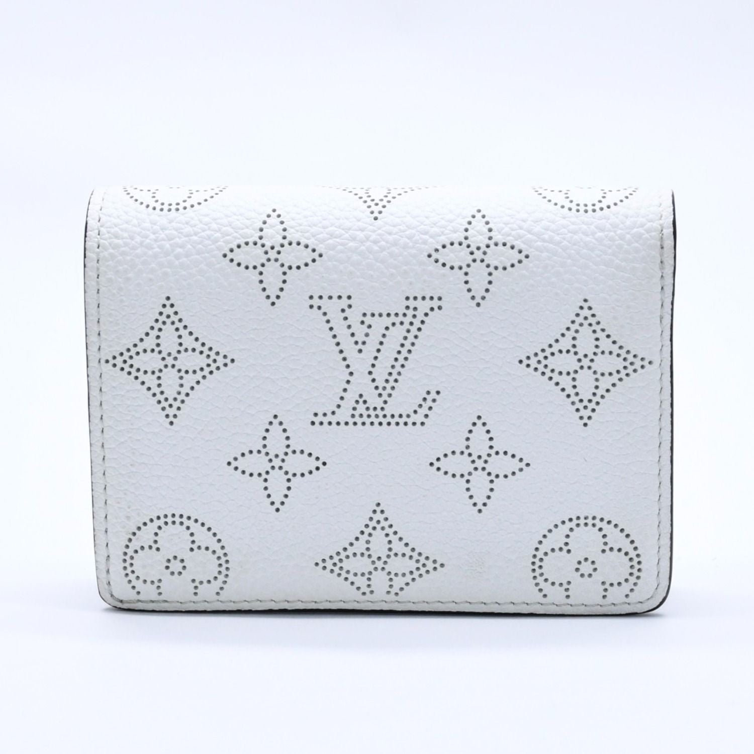 Louis Vuitton Fold Wallet White Black Purple Monogram Portefeuille Clair