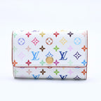Louis Vuitton Key Case Multicolor White Takashi Murakami Collaboration