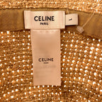 Celine Raffia Triomphe Bucket Hat L Beige — view 6
