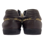 Gucci Leather Trim Logo Sneakers 34.5 Brown — view 3