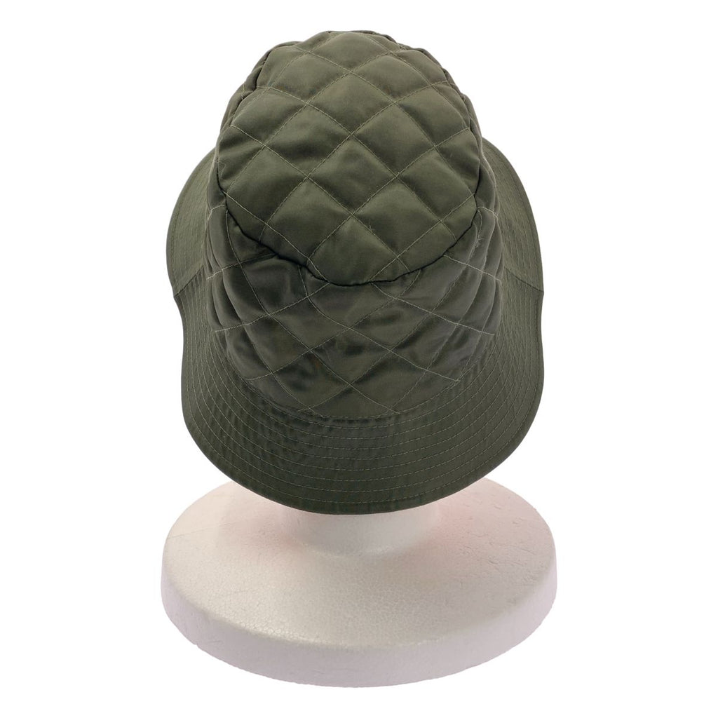 Celine Quilted Logo Bucket Hat M Olive — view 5