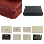 Chanel Caviar Leather Quilted Chain Wallet Shoulder Bag Bordeaux — view 9