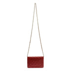 Chanel Caviar Leather Quilted Chain Wallet Shoulder Bag Bordeaux — view 2