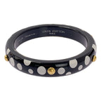 Louis Vuitton Yaoyoi Kusama Yayoi Dot Infinity PM Bangle Bracelet Black White