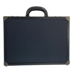 Bottega Veneta Leather Attache Case Navy Black Handbag — view 2