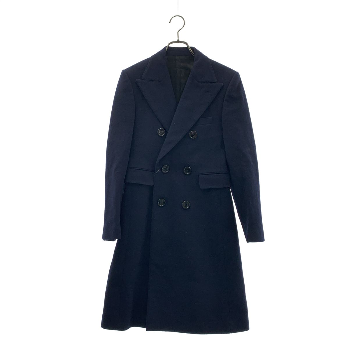 Celine Double Breasted Chesterfield Navy Shoulder