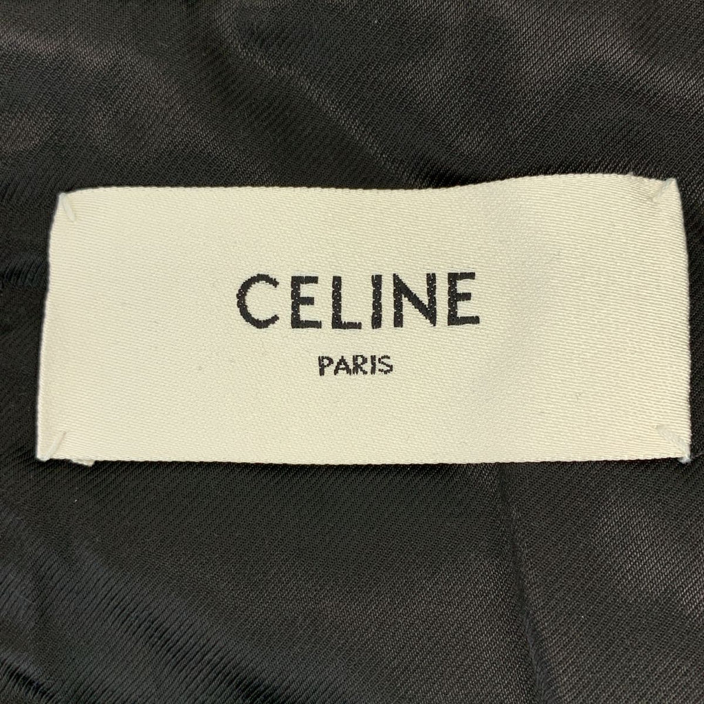 Celine Double Breasted Chesterfield Navy Shoulder — view 6