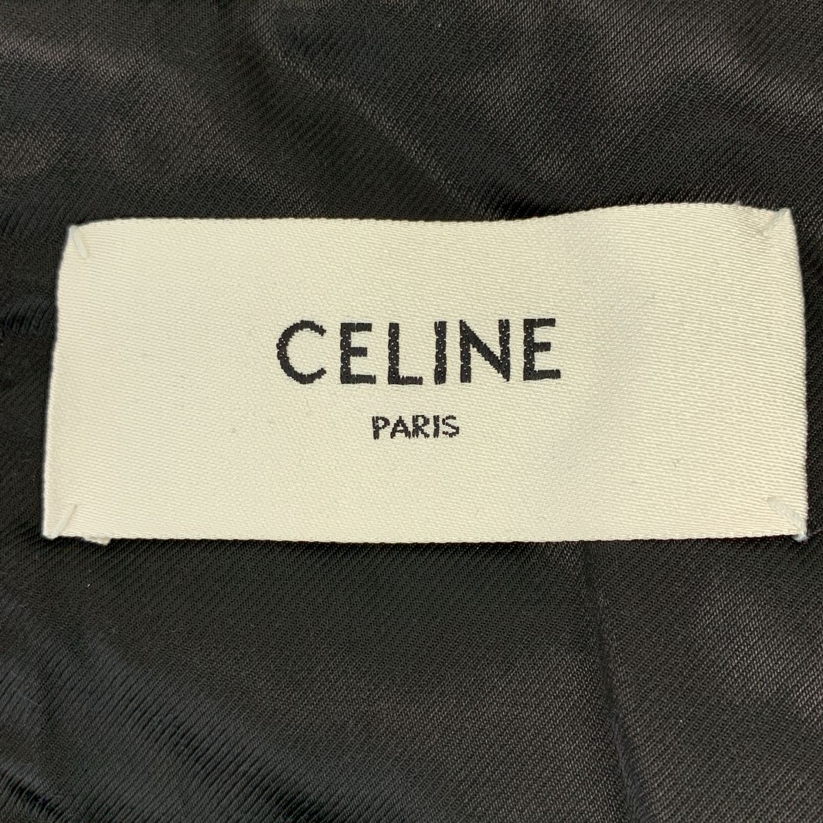 Celine Double Breasted Chesterfield Navy Shoulder — view 6