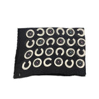 Chanel Shawl Scarf CC Logo Cashmere Black — view 7