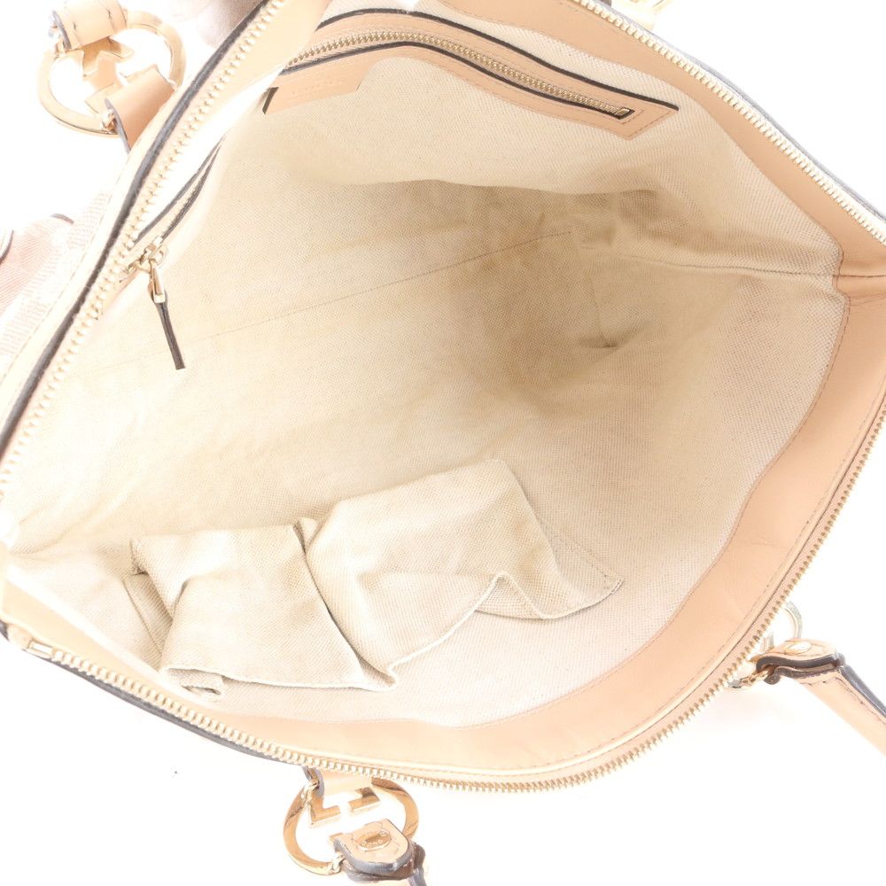 Gucci GG Canvas Bree Leather Tote Shoulder Hand — view 7