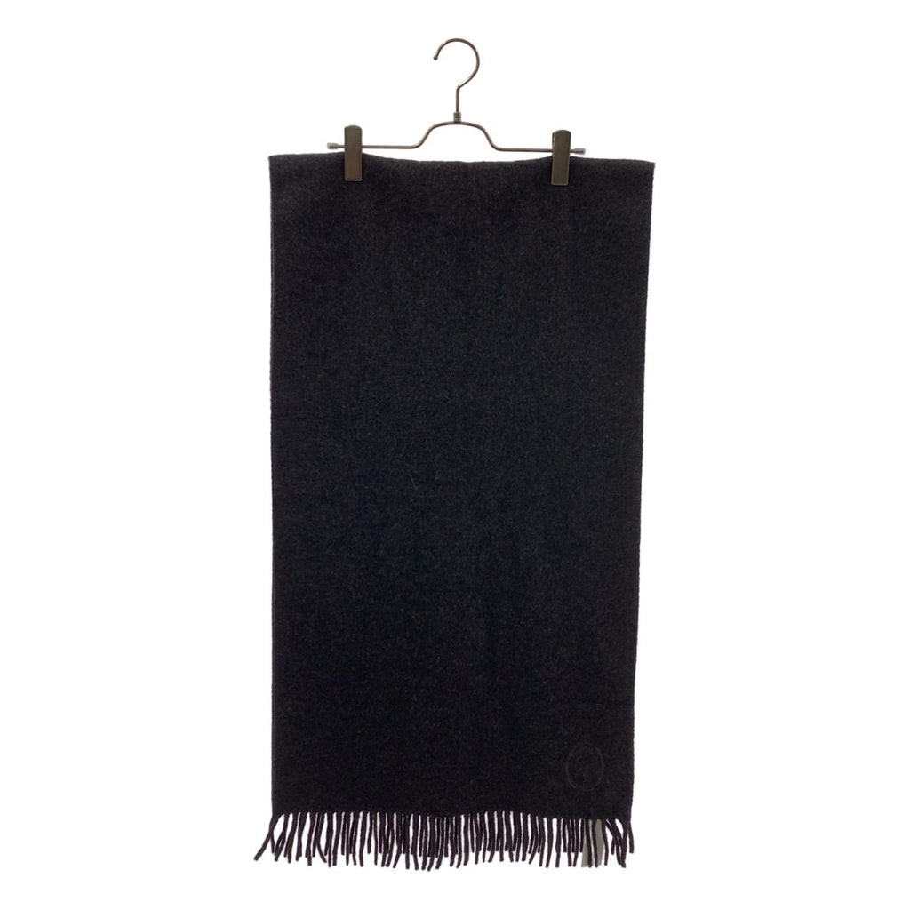 Dior Cashmere Logo Fringe Large Scarf Dark Brown — view 2