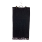 Dior Cashmere Logo Fringe Large Scarf Dark Brown — view 2