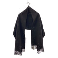 Dior Cashmere Logo Fringe Large Scarf Dark Brown