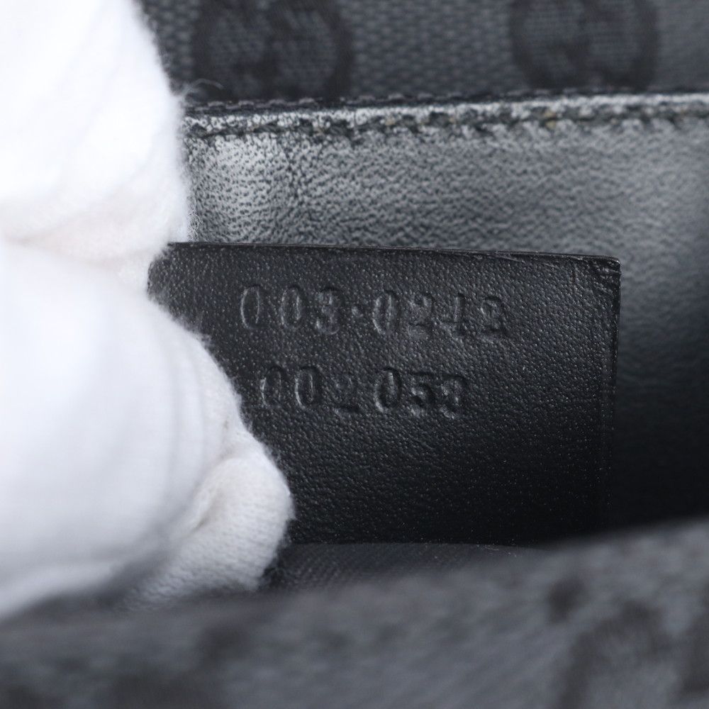 Gucci GG Canvas Leather Backpack Black — view 9