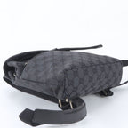 Gucci GG Canvas Leather Backpack Black — view 5