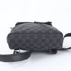 Gucci GG Canvas Leather Backpack Black — view 6